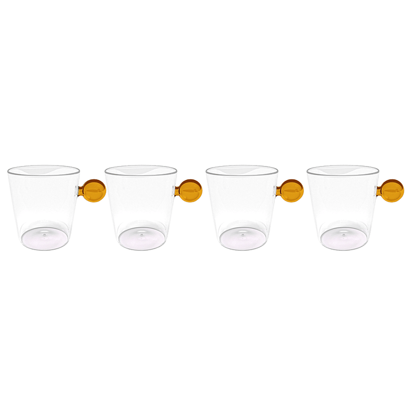 Thermal Glass Set With Handle (4 Pack)