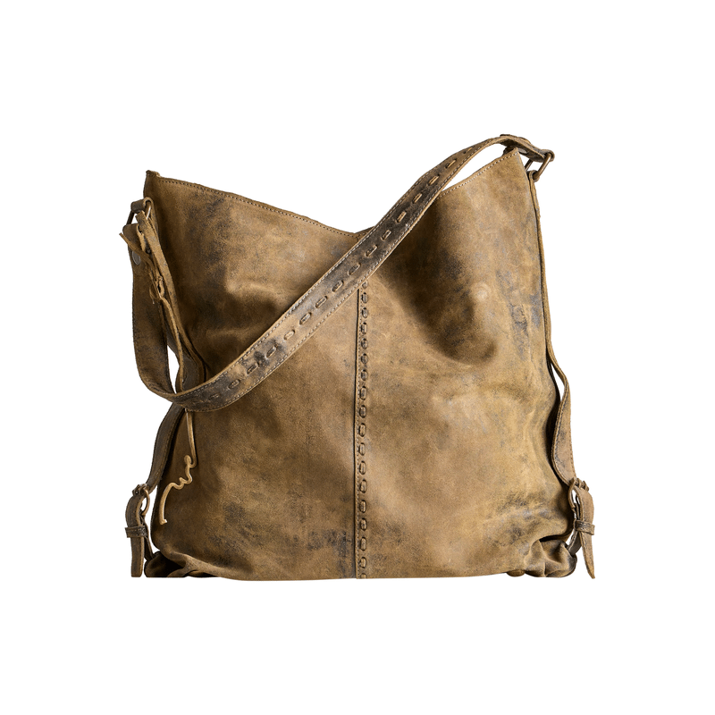 WTF Dallas Distressed Lea Suede Bag