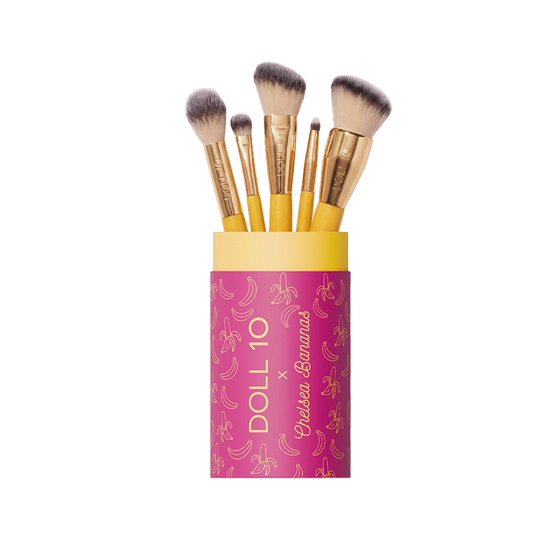 Chelsea Bananas X Doll 10 Totally Bananas Brush Set