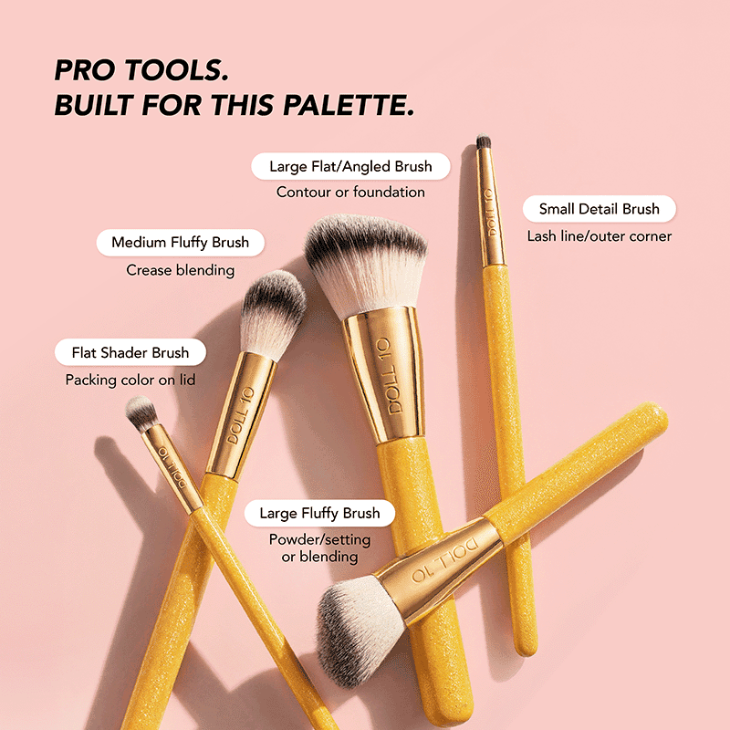 Chelsea Bananas X Doll 10 Totally Bananas Brush Set