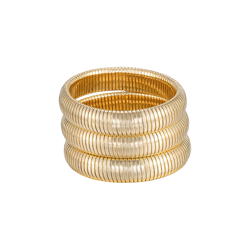 Flex Snake Chain Stretch Bracelet Set