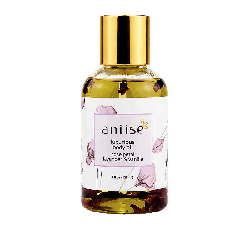 Rose Petal Body Oil (Lavender & Vanilla)