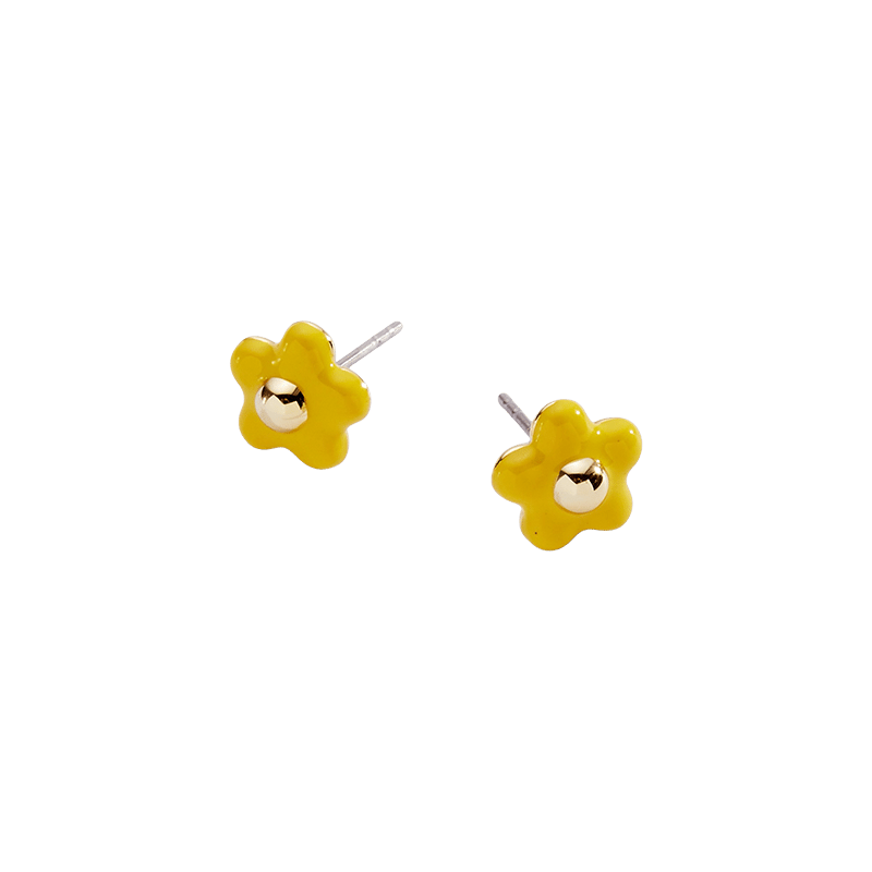 MDD Enamel Daisy Stud earrings