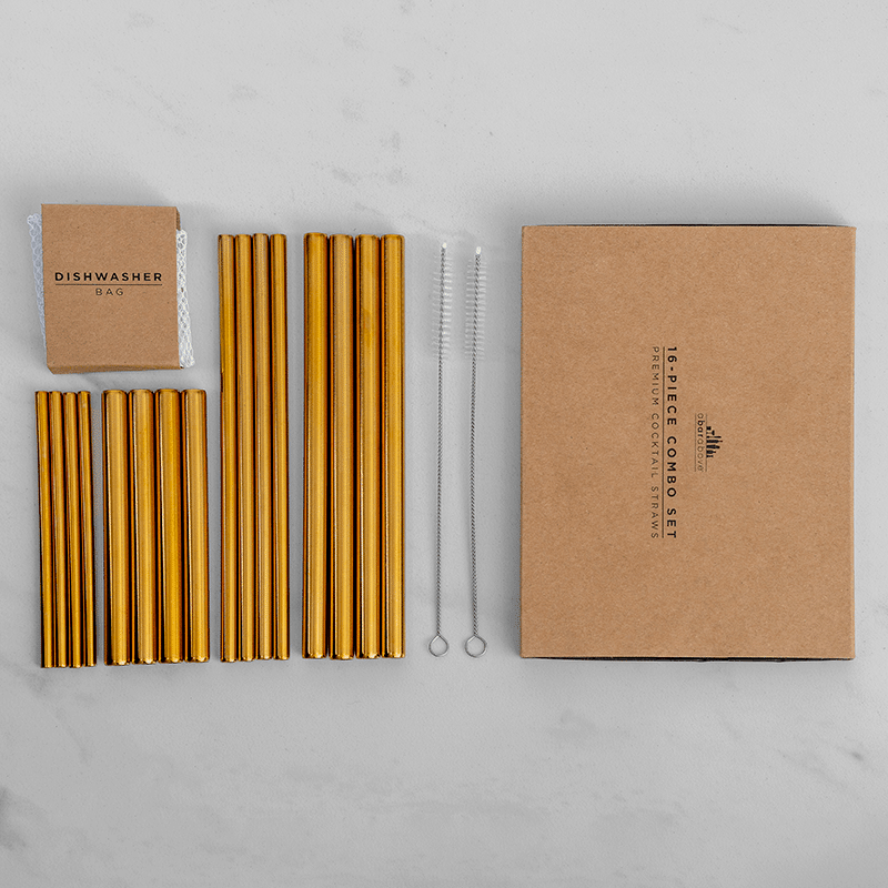Combo Gold Straws