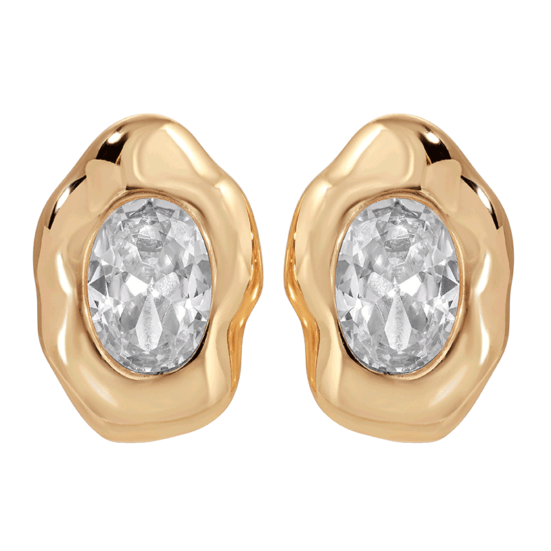 Molten Glow Crystal Studs