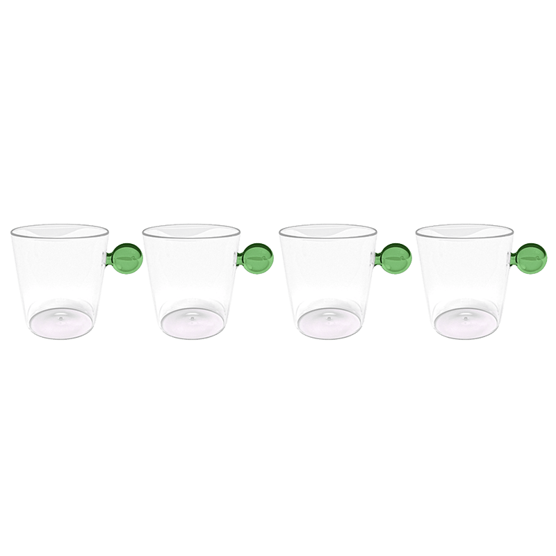 Thermal Glass Set With Handle (4 Pack)