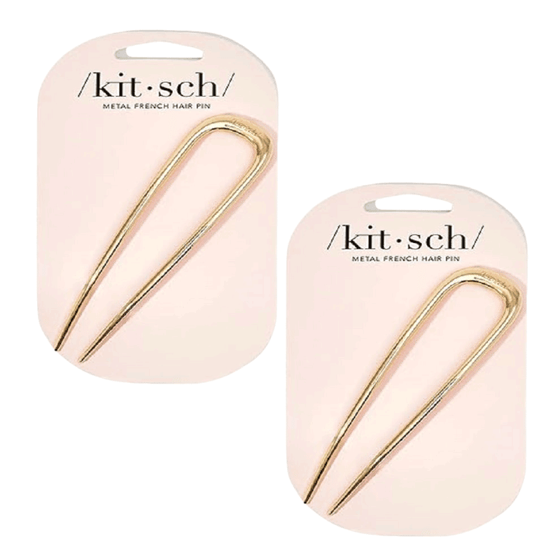 METAL FRENCH HAIR PIN Set of 2