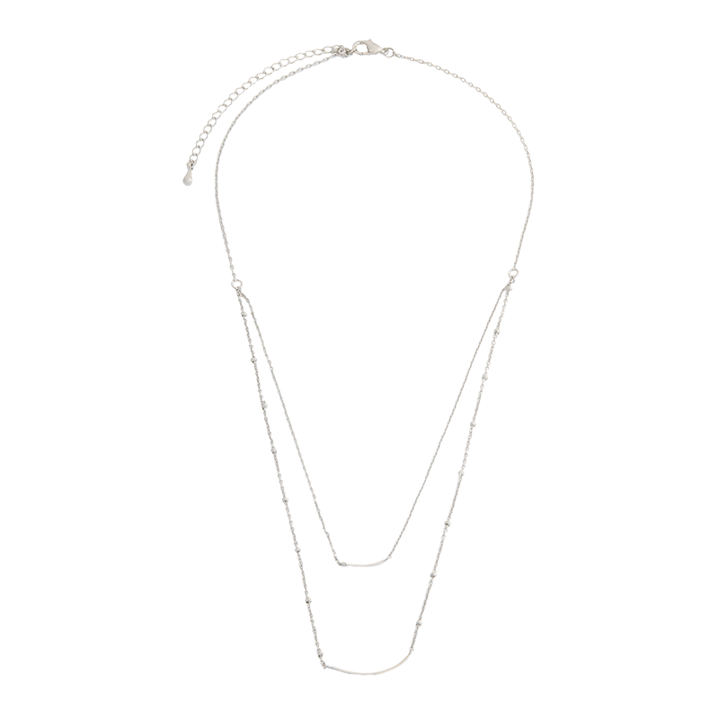 Double Curve Demi-Layered Necklace