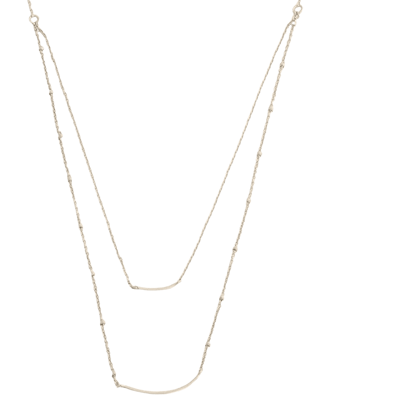 Double Curve Demi-Layered Necklace