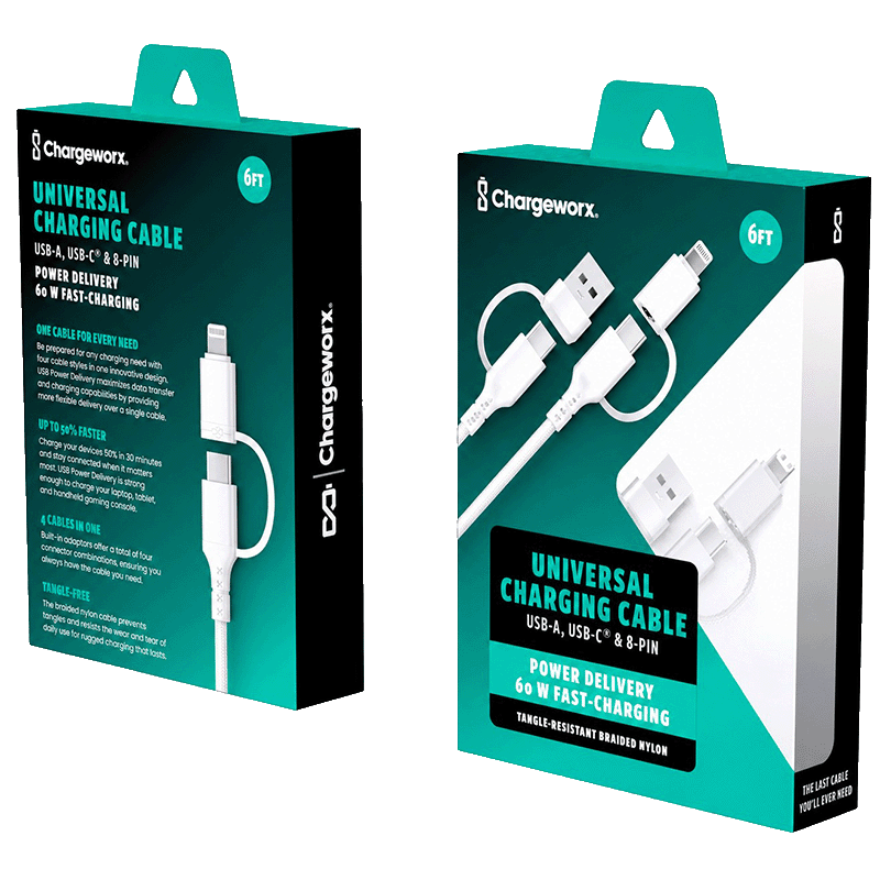 6' 4-in-1 Charging Cable