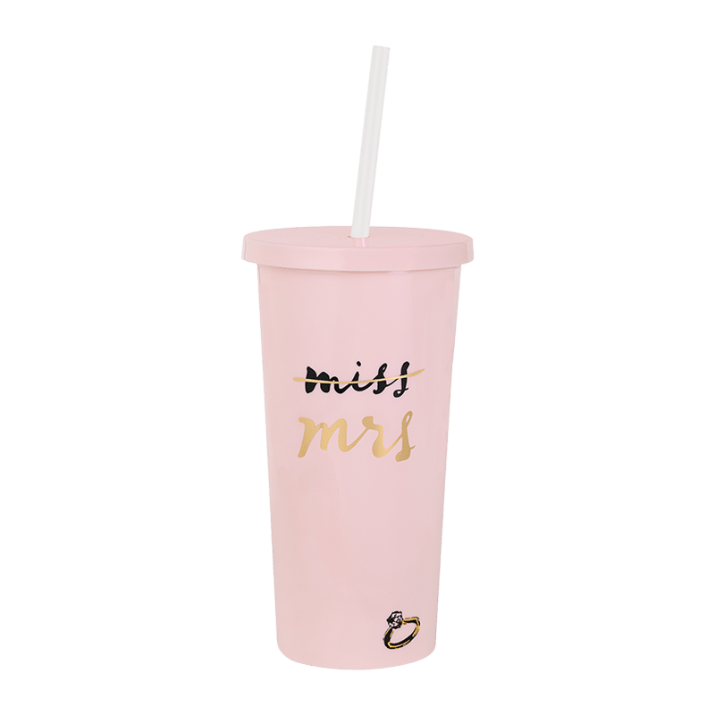 Acrylic Tumbler with Straw