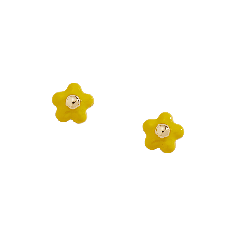 MDD Enamel Daisy Stud earrings