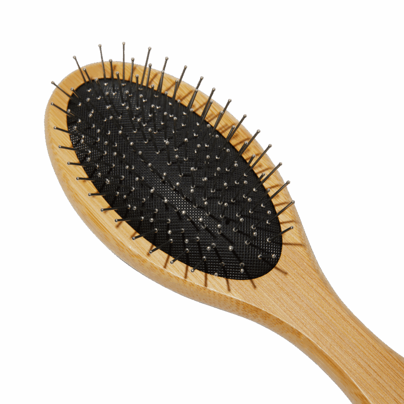 Bamboo Pin & Boar Bristle Dual Sided Dog Brush