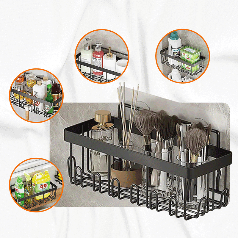 Home Adhesive Wire Basket Organizer (5 Pack)