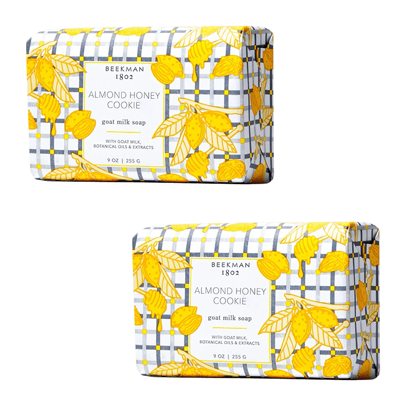 Almond Honey Cookie Goat Milk Soap Set of 2