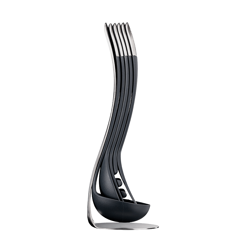 Nest 5-Piece Magnetic Utensil Set with Stand