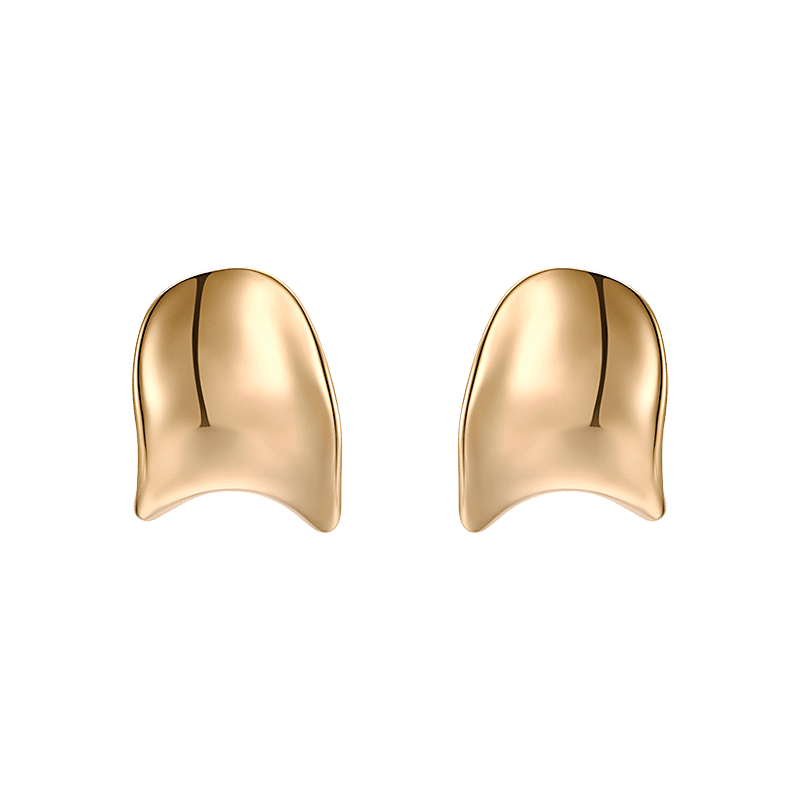 Curved Stud Earrings