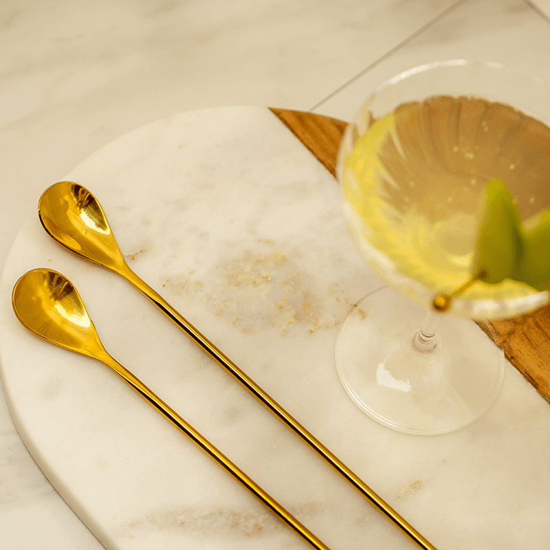 Bar Spoons, Smooth Handle (Set of 2)