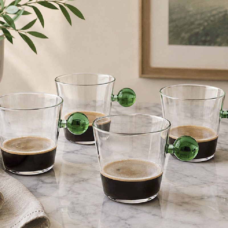 Thermal Glass Set With Handle (4 Pack)