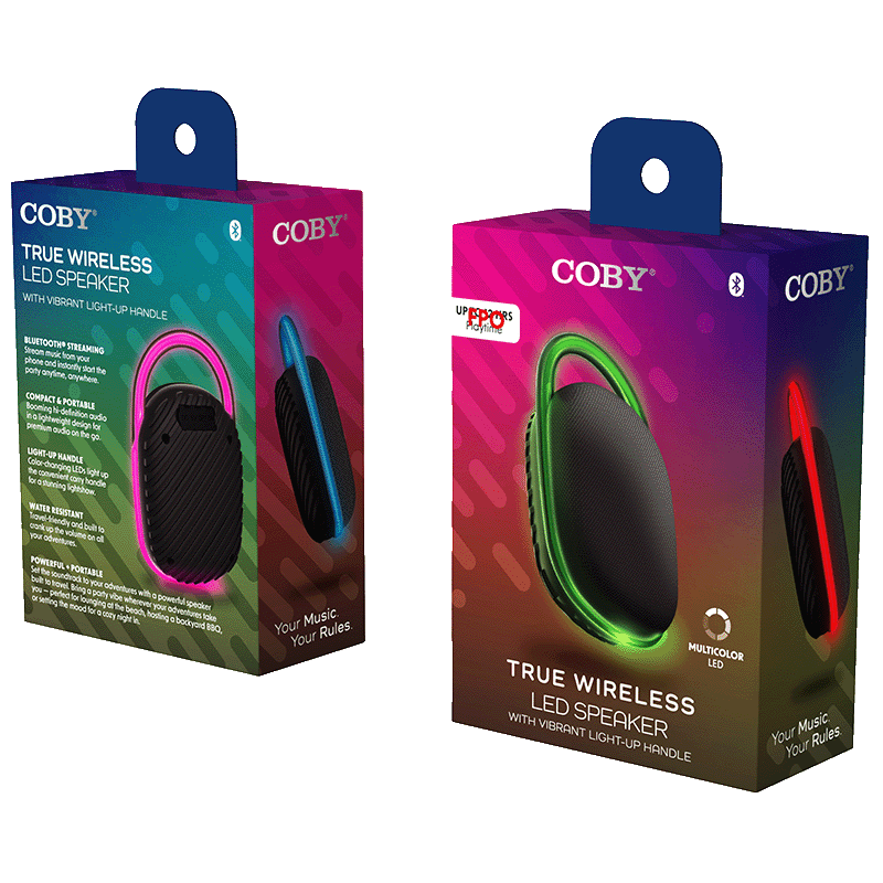 True Wireless LED Speaker with Light-Up Handle