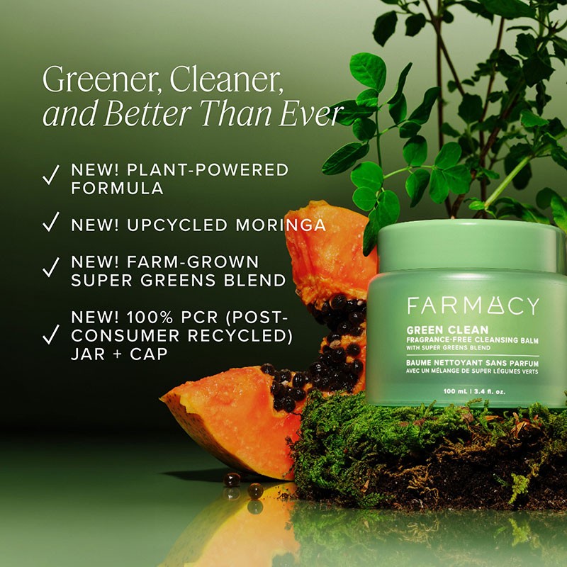Mini Green Clean Makeup Removing Cleansing Balm Fragrance Free