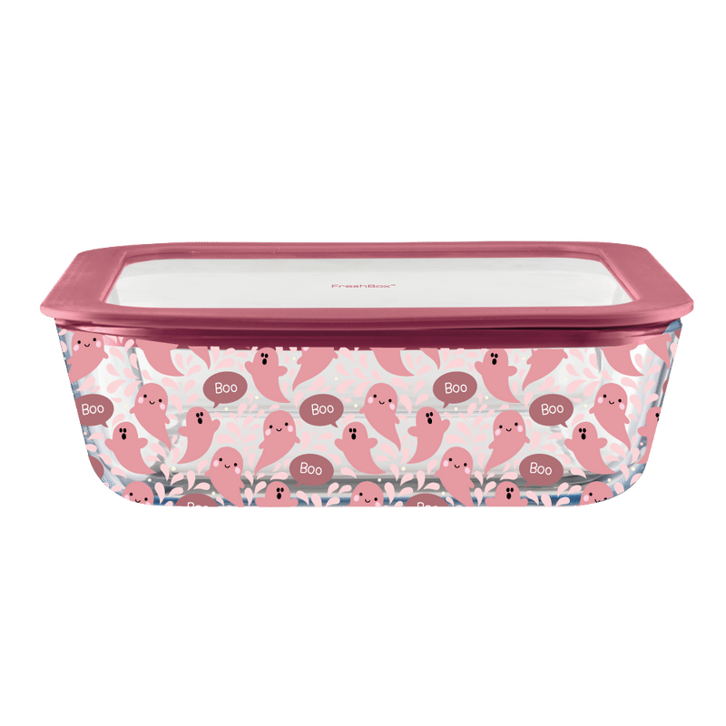 Glass Food Storage - Silicone Rimmed Tempered Glass Lid