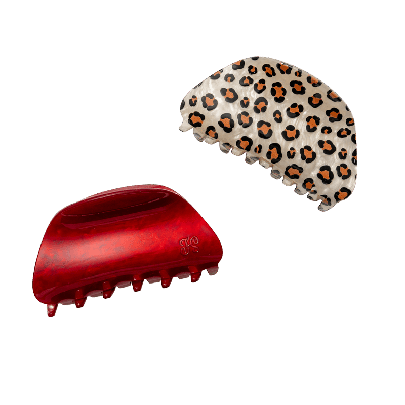 Cheetah Claw Clip Set of 2