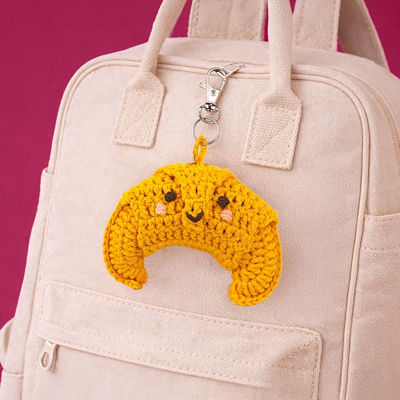 Mini Bag Charm Croissant