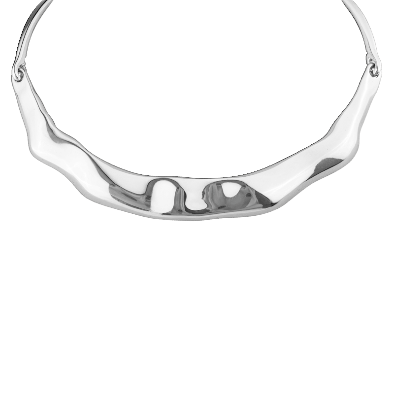 Wave Bar Collar Necklace