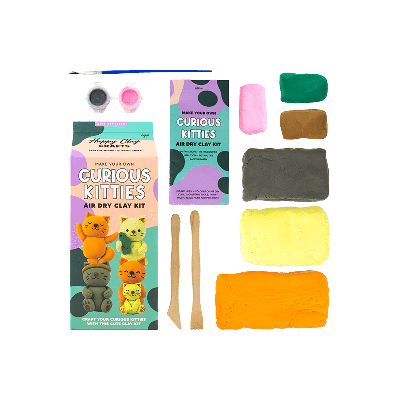 Curious Kitties Air Dry Clay Kit