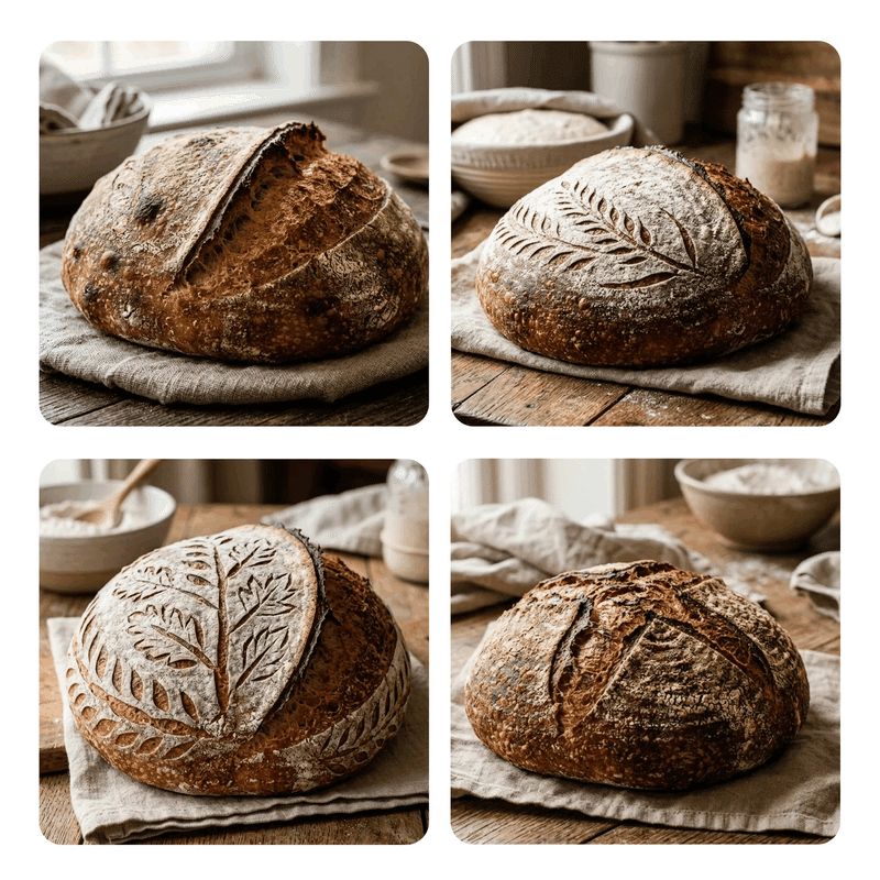 Bread Scoring Tool Set with Wooden Handle