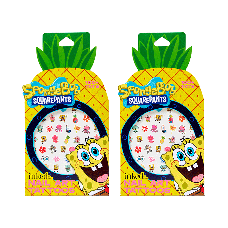 Spongebob Pineapple Nail Art Set of 2