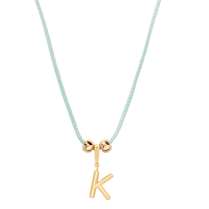 Laguna Mint Initial Necklace