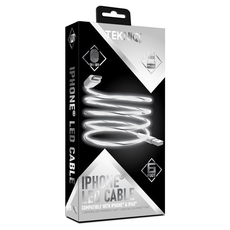 6FT LED Flowing Iphone Cable