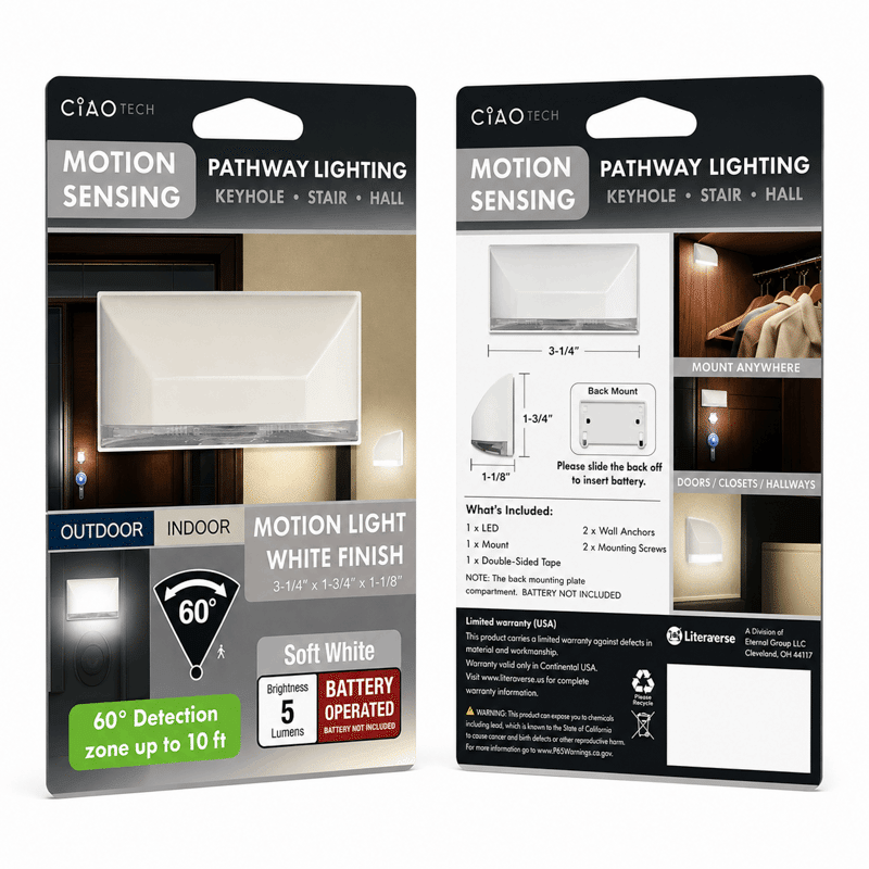 Motion Sensing Keyhole LED Light
