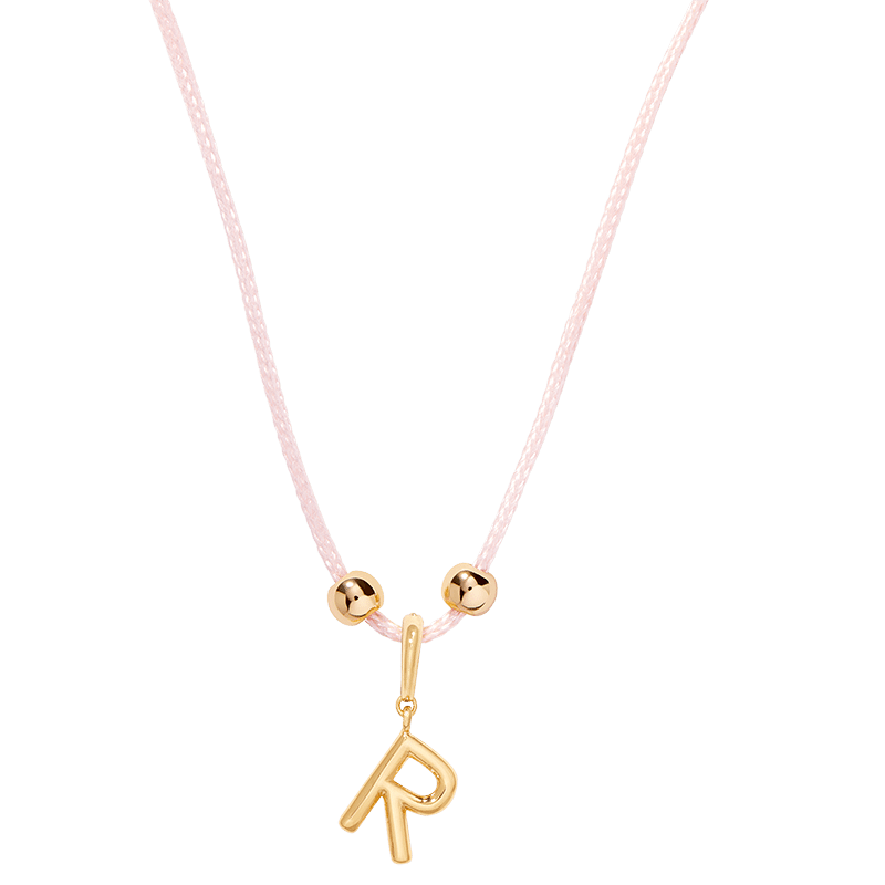 Laguna Blush Initial Necklace