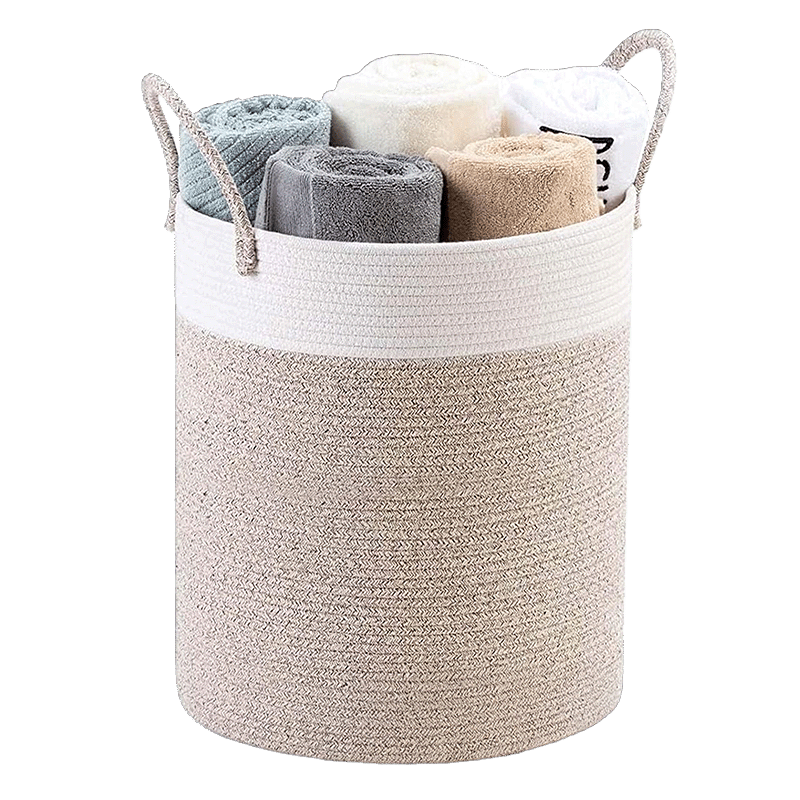 Two-Tone Large Laundry Hamper