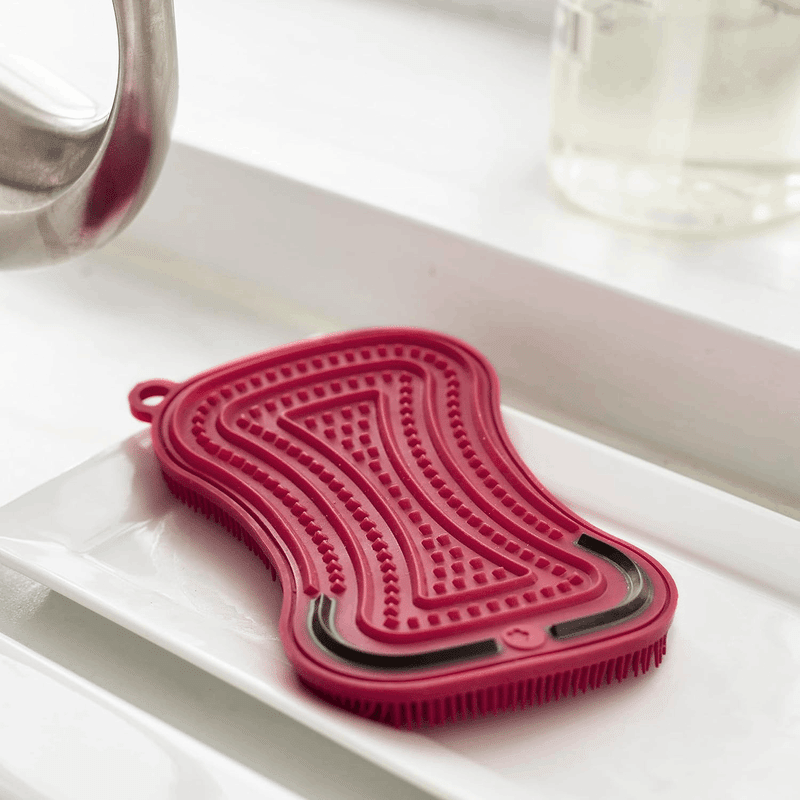 Multipurpose Silicone Holder & Scrubber (2 Pack)