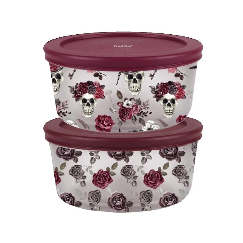 4PC Frosted Skull Print