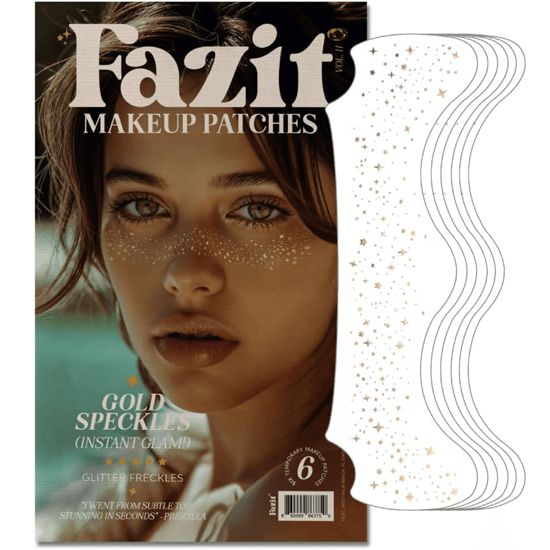 Gold Glitter Freckles Makeup Patches
