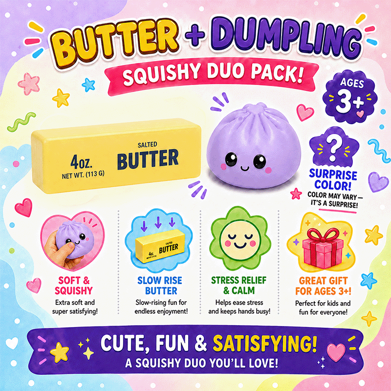 Butter & Dumpling Mystery Squishy