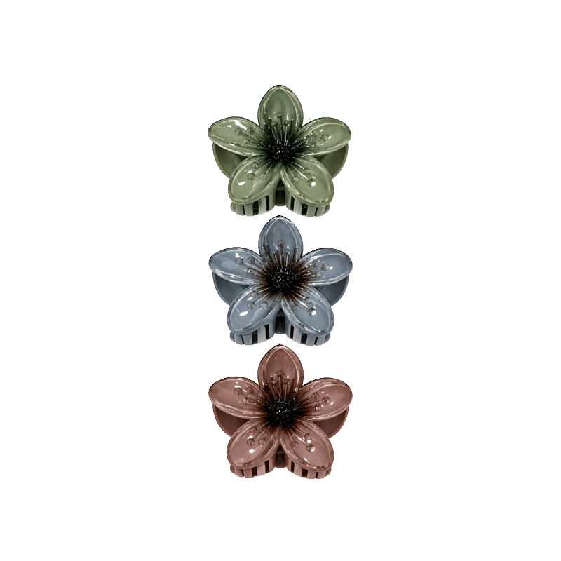 Spring Flower Claw Clip Set