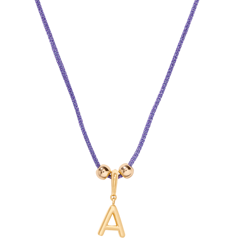 Laguna Navy Initial Necklace