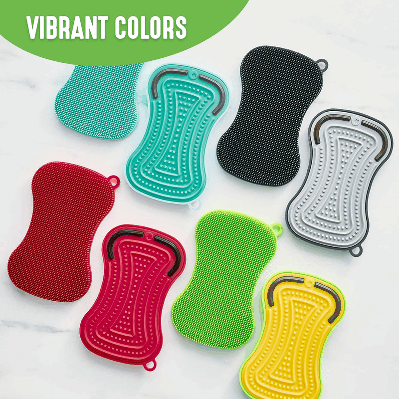 Multipurpose Silicone Holder & Scrubber (2 Pack)