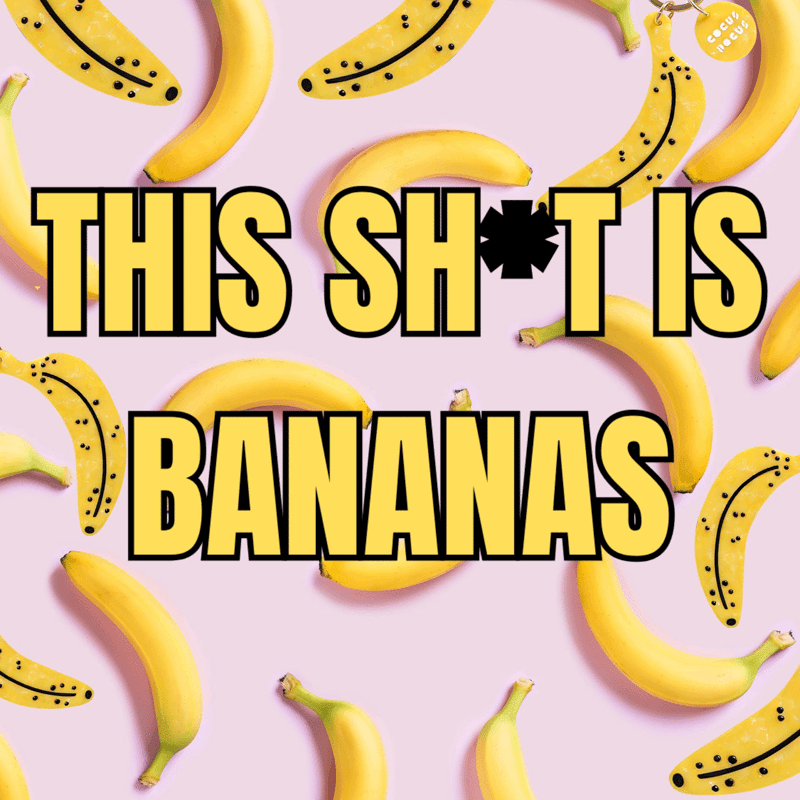 Banana bag charm/key chain