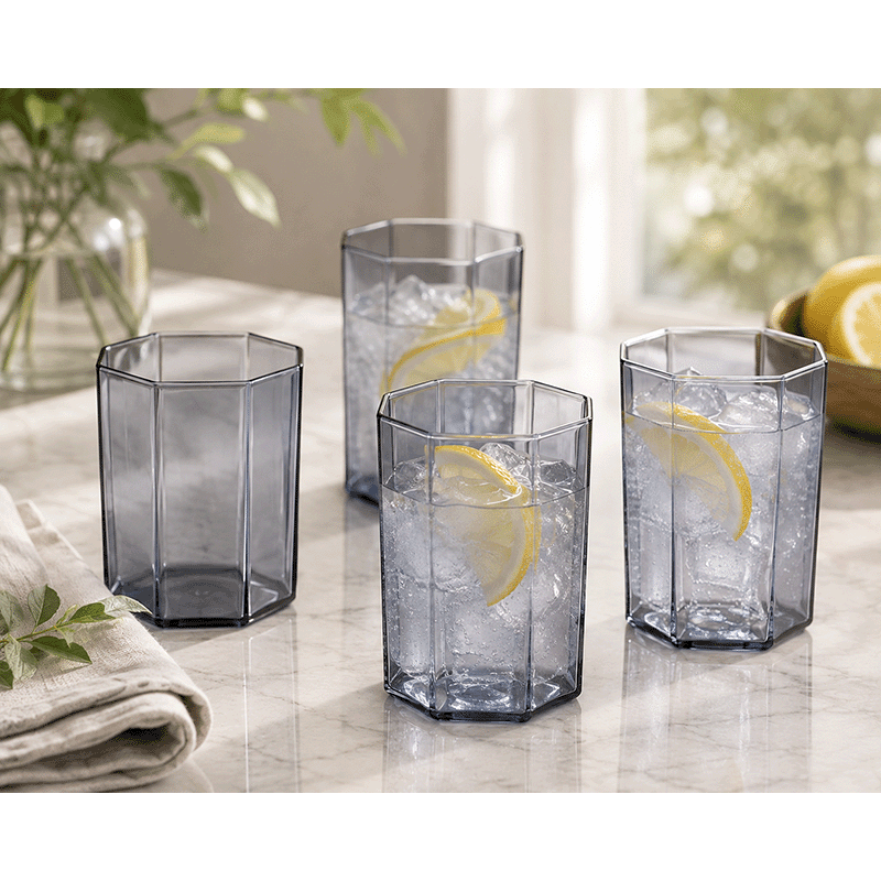 Helix Smoke Dof Glasses (Set of 4)