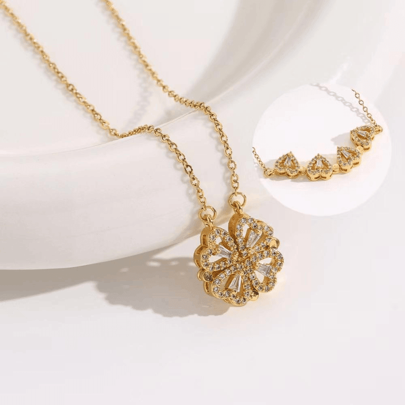 4 Leaf Clover Titanium Necklace