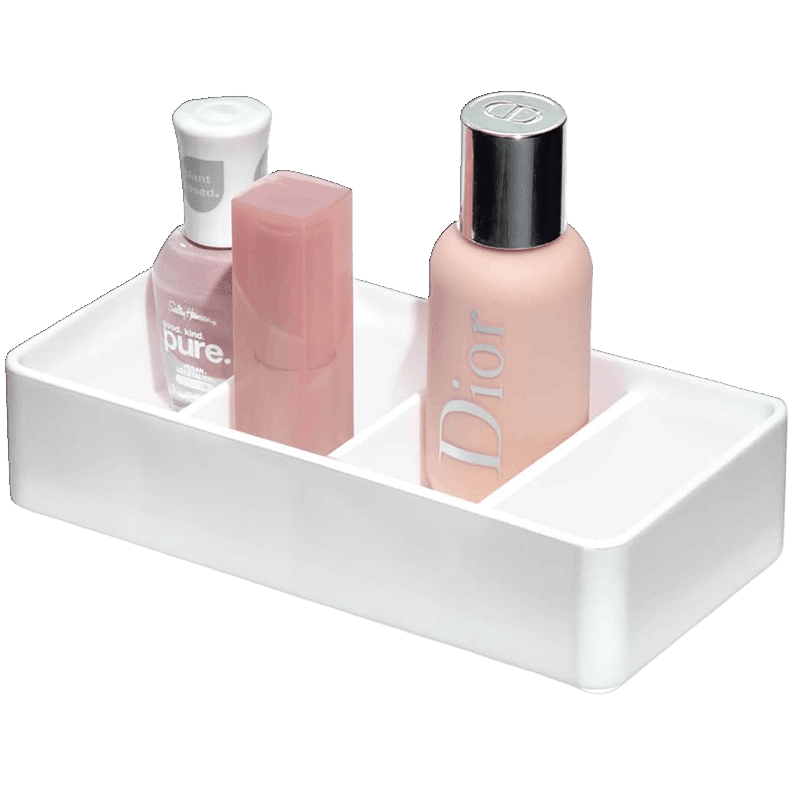 4 Slot Cosmetic Drawer Organizer (2 Pack)