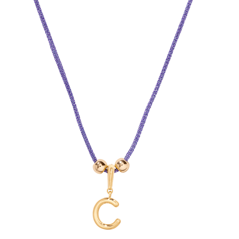 Laguna Navy Initial Necklace