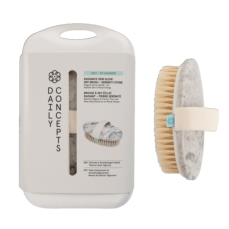 Out Of Shower Gem Glow Dry Brush Peace Stone